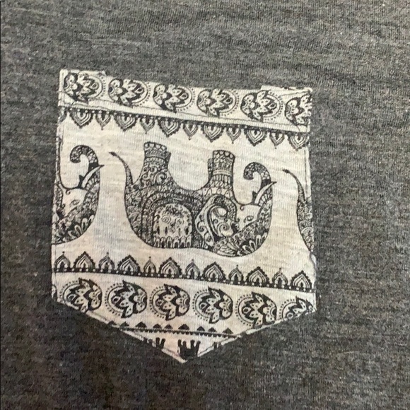 Gray Long Sleeve Elephant Shirt - Picture 2 of 4